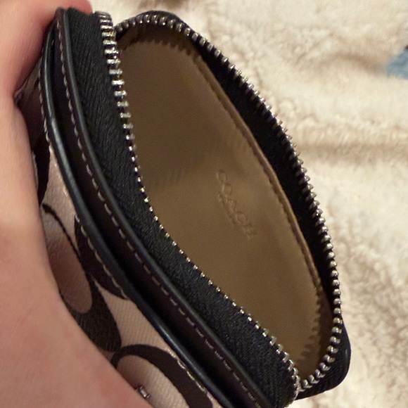 Black and White Coach Wallet with signature C pattern - Picture 3 of 3